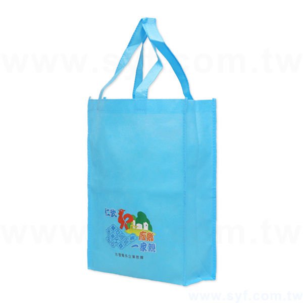 不織布環保袋-單面彩色熱轉印-環保不織布材質印刷推薦-採購包裝訂製立體手提包_1
